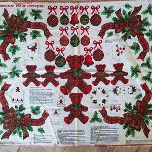 Cranston fabric holiday Christmas appliques